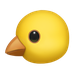 Bagaimana Baby Chick emoji terlihat di Apple.