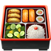 Bagaimana Bento Box emoji terlihat di Apple.