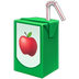 Bagaimana Beverage Box emoji terlihat di Apple.