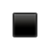 Bagaimana Black Small Square emoji terlihat di Apple.