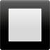 Bagaimana Black Square Button emoji terlihat di Apple.