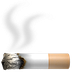 Bagaimana Cigarette emoji terlihat di Apple.