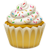 Bagaimana Cupcake emoji terlihat di Apple.