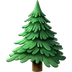 Bagaimana Evergreen Tree emoji terlihat di Apple.