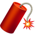 Bagaimana Firecracker emoji terlihat di Apple.