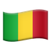 Bagaimana Flag: Mali emoji terlihat di Apple.