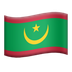 Bagaimana Flag: Mauritania emoji terlihat di Apple.