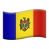 Bagaimana Flag: Moldova emoji terlihat di Apple.