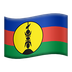 Bagaimana Flag: New Caledonia emoji terlihat di Apple.