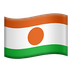 Bagaimana Flag: Niger emoji terlihat di Apple.