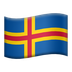 Bagaimana Flag: Åland Islands emoji terlihat di Apple.