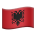 Bagaimana Flag: Albania emoji terlihat di Apple.