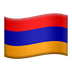 Bagaimana Flag: Armenia emoji terlihat di Apple.