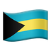 Bagaimana Flag: Bahamas emoji terlihat di Apple.