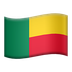 Bagaimana Flag: Benin emoji terlihat di Apple.