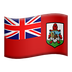 Bagaimana Flag: Bermuda emoji terlihat di Apple.