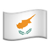 Bagaimana Flag: Cyprus emoji terlihat di Apple.