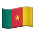 Bagaimana Flag: Cameroon emoji terlihat di Apple.