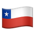 Bagaimana Flag: Chile emoji terlihat di Apple.