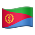 Bagaimana Flag: Eritrea emoji terlihat di Apple.