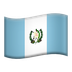 Bagaimana Flag: Guatemala emoji terlihat di Apple.