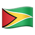 Bagaimana Flag: Guyana emoji terlihat di Apple.