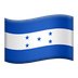 Bagaimana Flag: Honduras emoji terlihat di Apple.