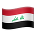 Bagaimana Flag: Iraq emoji terlihat di Apple.