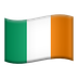 Bagaimana Flag: Ireland emoji terlihat di Apple.