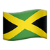 Bagaimana Flag: Jamaica emoji terlihat di Apple.