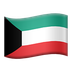 Bagaimana Flag: Kuwait emoji terlihat di Apple.