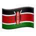 Bagaimana Flag: Kenya emoji terlihat di Apple.