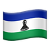 Bagaimana Flag: Lesotho emoji terlihat di Apple.