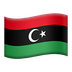 Bagaimana Flag: Libya emoji terlihat di Apple.