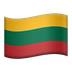 Bagaimana Flag: Lithuania emoji terlihat di Apple.