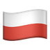 Bagaimana Flag: Poland emoji terlihat di Apple.