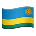 Bagaimana Flag: Rwanda emoji terlihat di Apple.