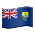 Bagaimana Flag: St. Helena emoji terlihat di Apple.