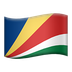 Bagaimana Flag: Seychelles emoji terlihat di Apple.