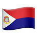 Bagaimana Flag: Sint Maarten emoji terlihat di Apple.