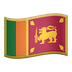 Bagaimana Flag: Sri Lanka emoji terlihat di Apple.