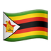 Bagaimana Flag: Zimbabwe emoji terlihat di Apple.