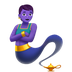 Bagaimana Genie emoji terlihat di Apple.