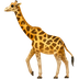 Bagaimana Giraffe emoji terlihat di Apple.