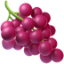 Bagaimana Grapes emoji terlihat di Apple.