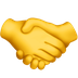 Bagaimana Handshake emoji terlihat di Apple.