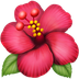 Bagaimana Hibiscus emoji terlihat di Apple.