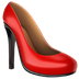 Bagaimana High-Heeled Shoe emoji terlihat di Apple.