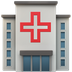 Bagaimana Hospital emoji terlihat di Apple.