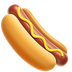 Bagaimana Hot Dog emoji terlihat di Apple.